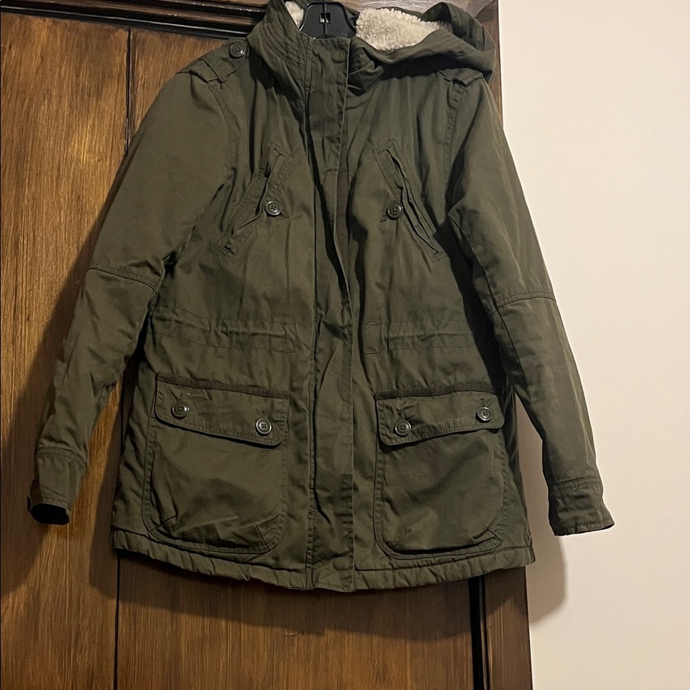 American Eagle Outfitters Olive Green Utility Jacket